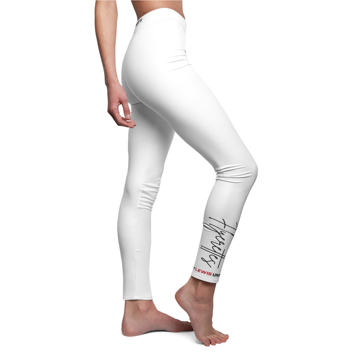 Lewis University Flyerettes Script Leggings – Women’s Dance & Spirit Performance Leggings
