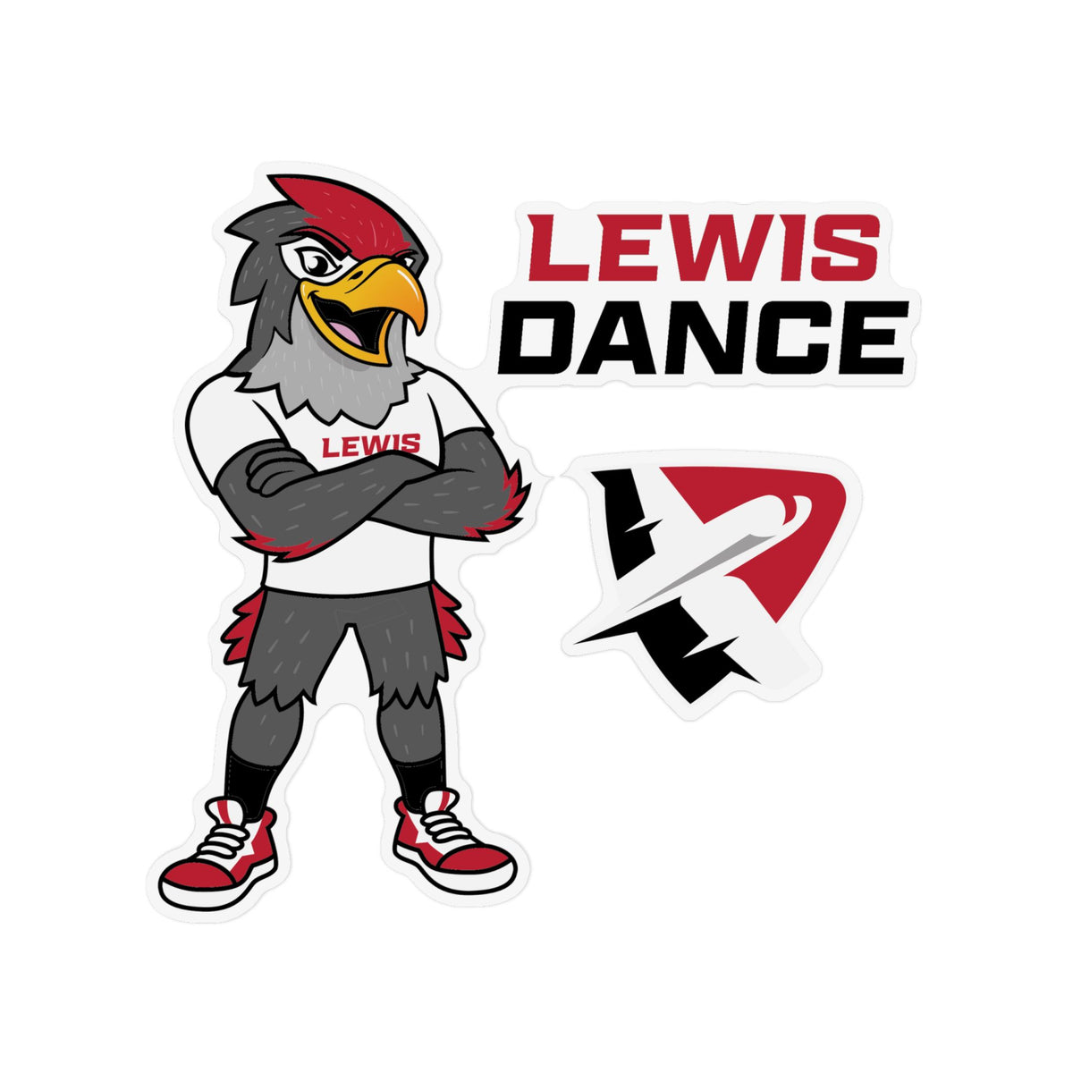 Personalized Lewis School Eagle Refrigerator Magnet