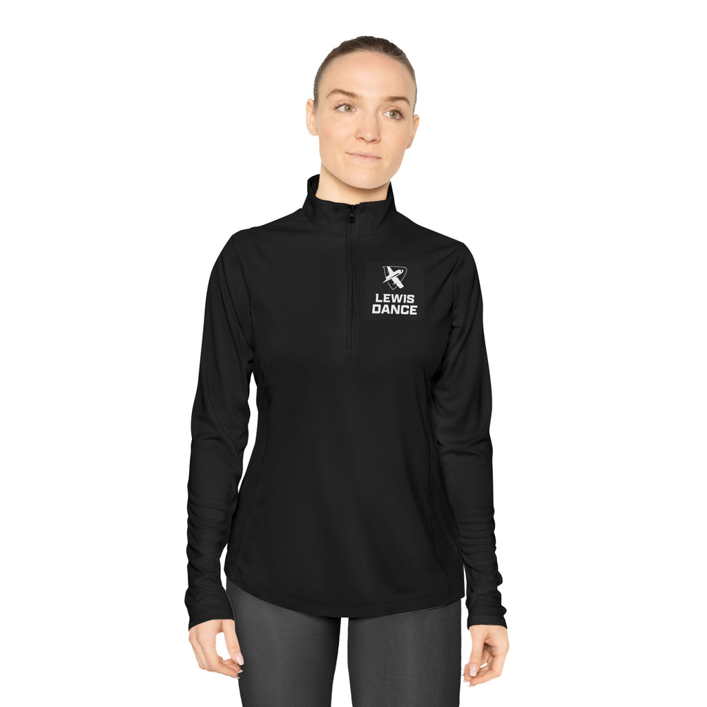 Lewis Dance Women's Quarter-Zip Performance Pullover | Lightweight Team Warm-Up Jacket