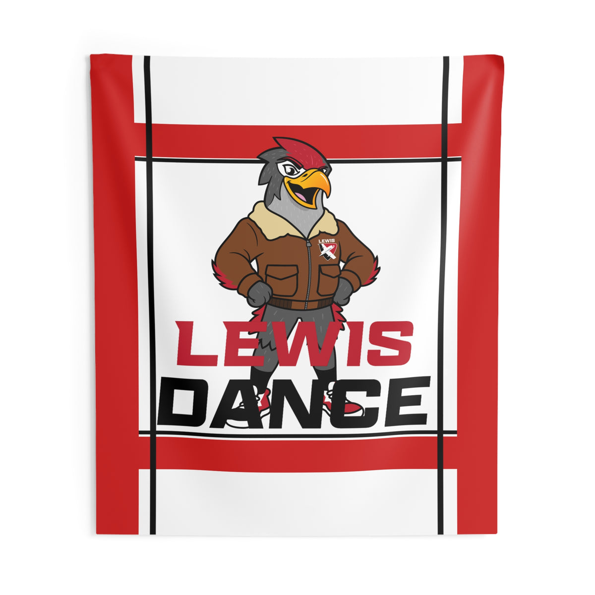 Lewis Dance Indoor Wall Tapestry | Mascot Team Banner