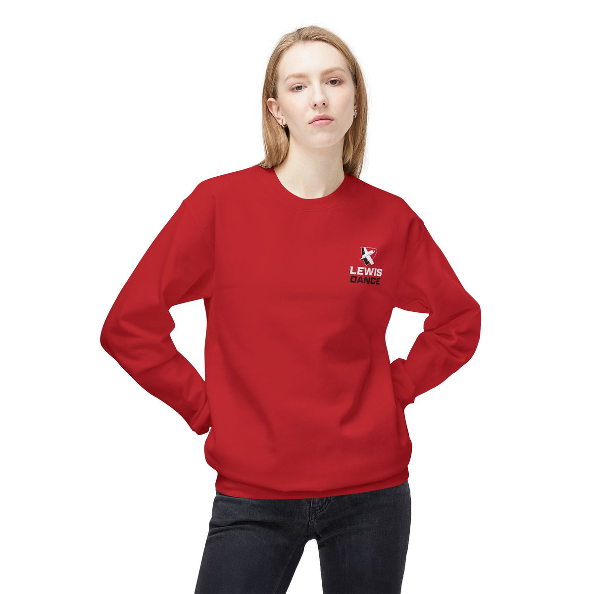 Lewis University Flyerettes Crewneck Sweatshirt — Women's Collegiate Dance Team Pullover
