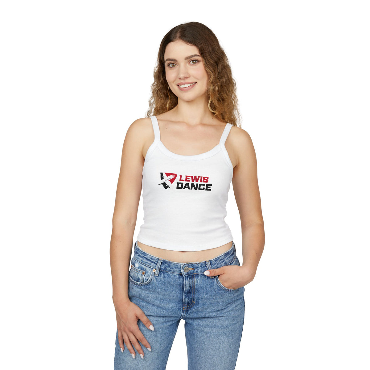 Lewis Dance Women's Cropped Spaghetti Strap Tank — Performance Practice Top