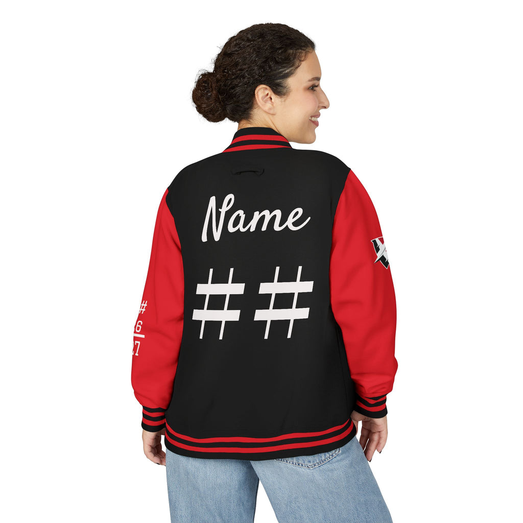 Lewis University Flyerettes Custom Letterman Jacket — Personalized Dance Team Varsity Jacket
