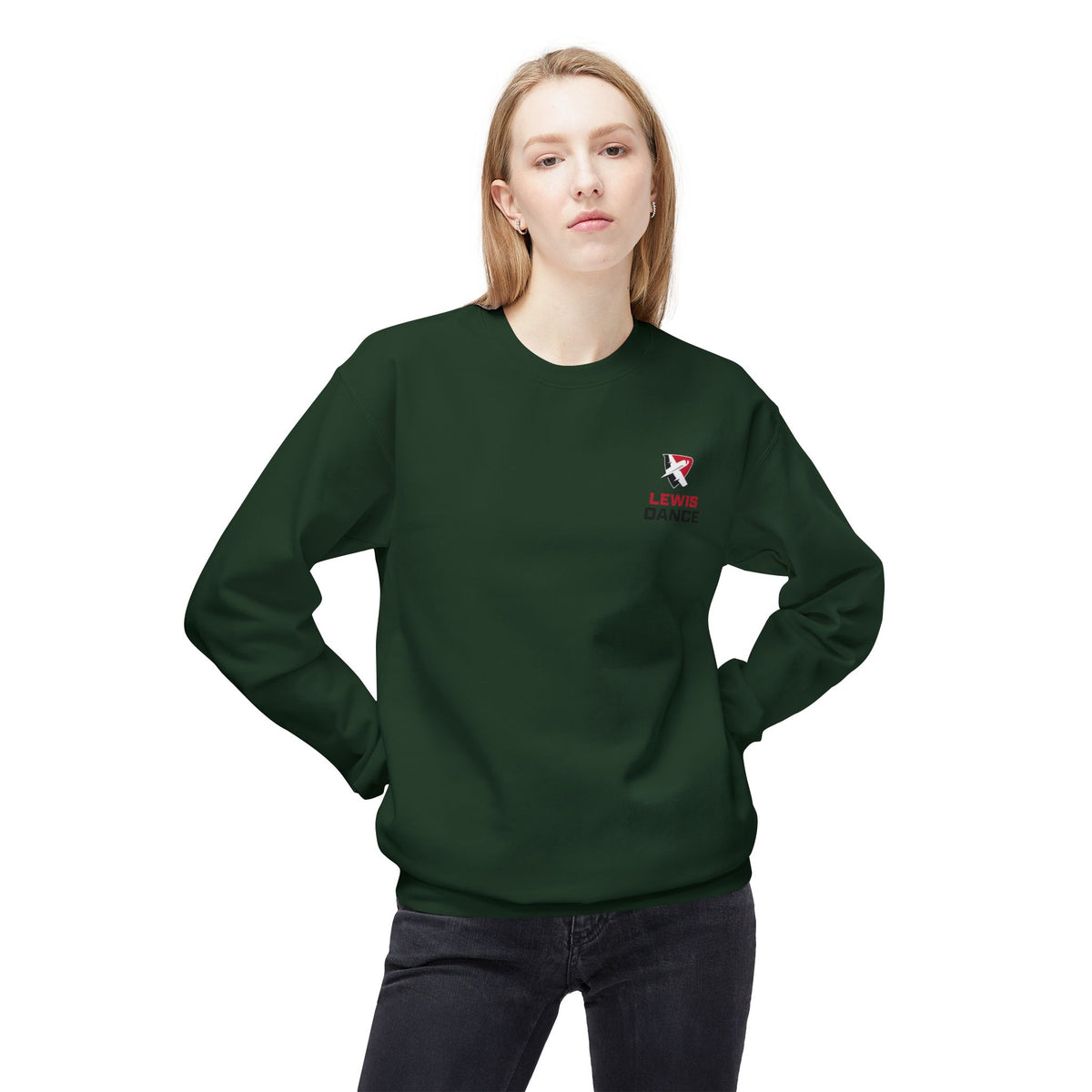Lewis University Flyerettes Crewneck Sweatshirt — Women's Collegiate Dance Team Pullover