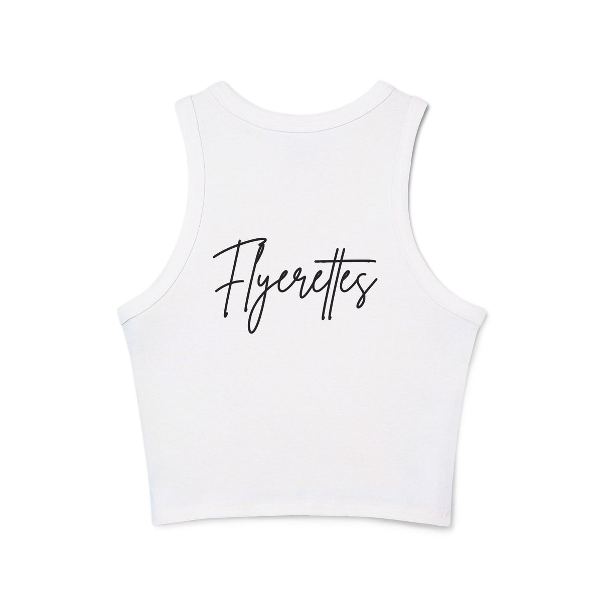 Flyerettes Script Logo Racer Tank Top | Lewis Dance Performance Crop Tank