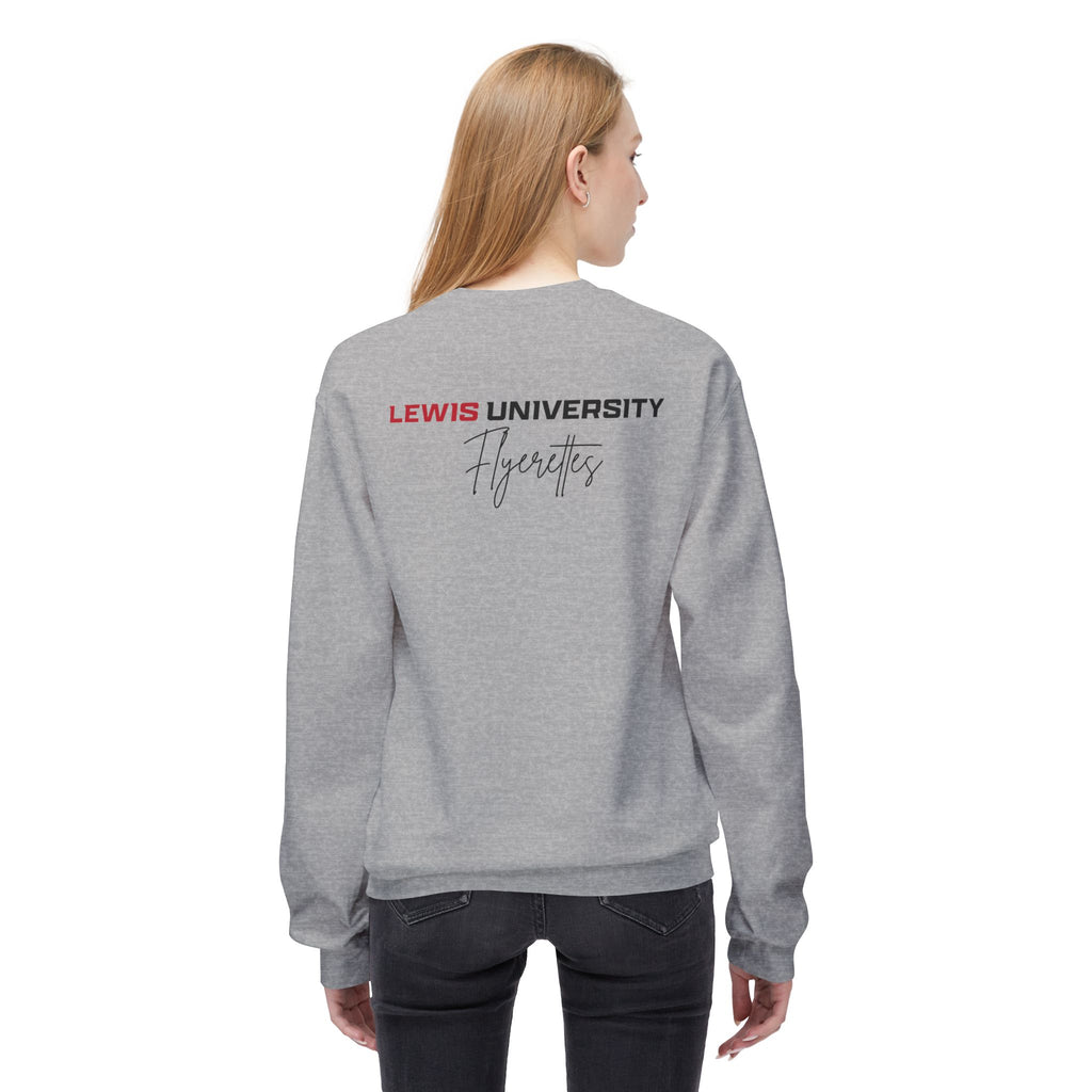 Lewis University Flyerettes Crewneck Sweatshirt — Women's Collegiate Dance Team Pullover