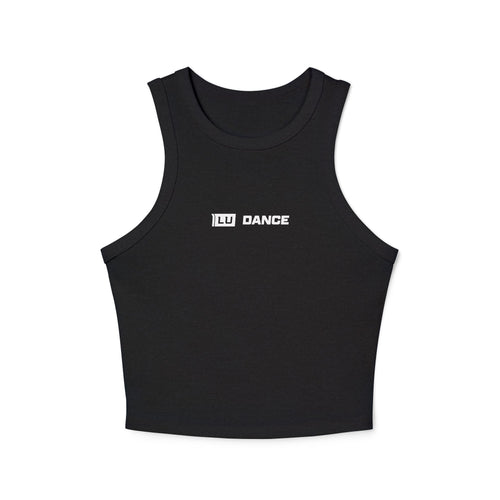 Flyerettes Script Logo Racer Tank Top | Lewis Dance Performance Crop Tank
