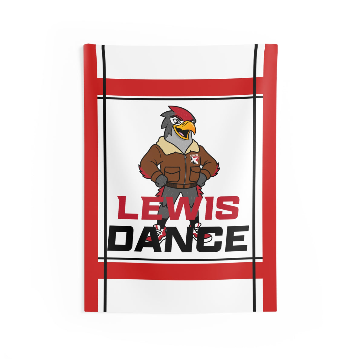 Lewis Dance Indoor Wall Tapestry | Mascot Team Banner