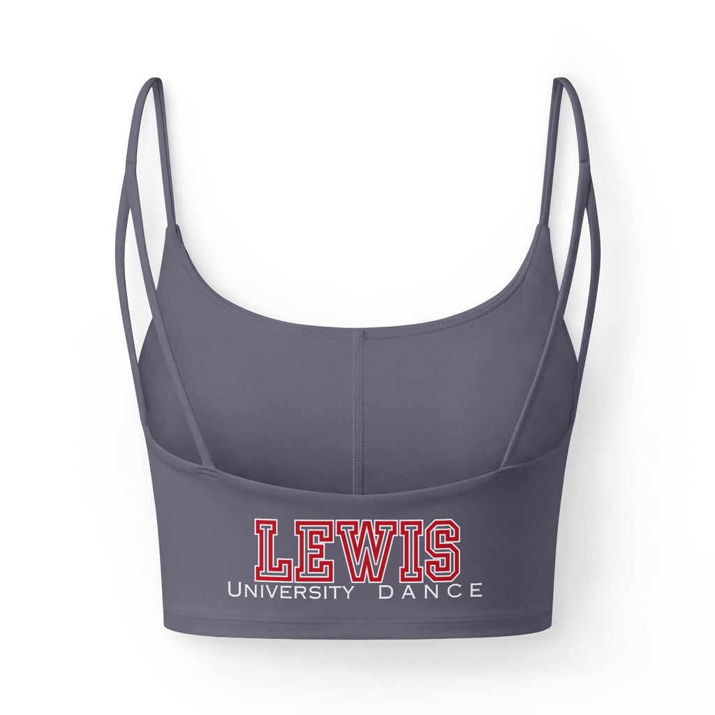 Lewis University Dance Strappy Performance Crop Tank – Women's Studio & Spirit Top