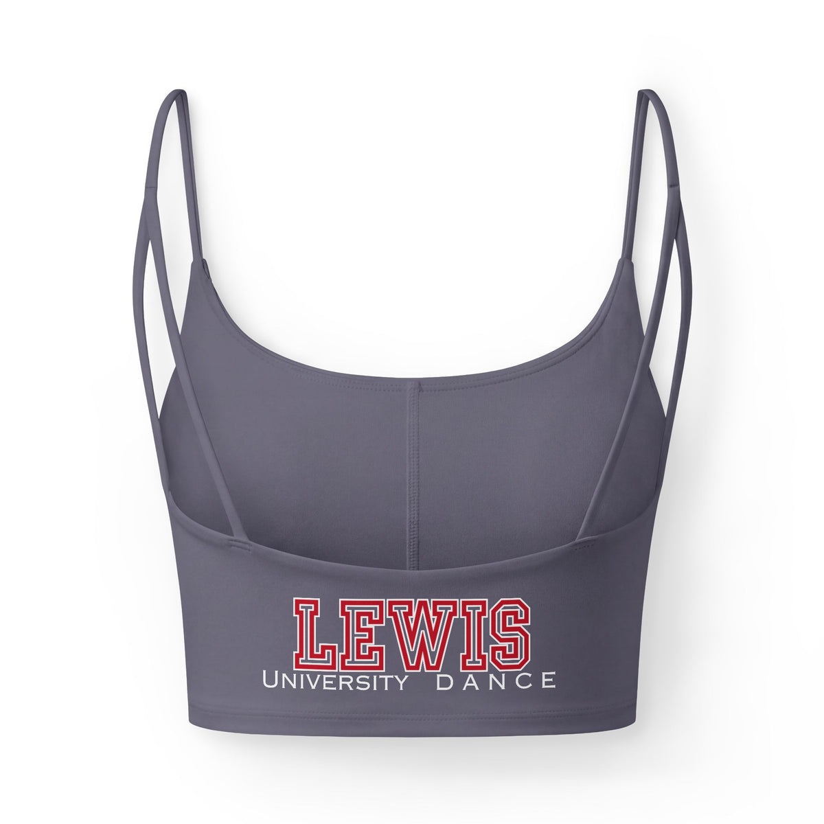 Lewis University Dance Strappy Performance Crop Tank – Women's Studio & Spirit Top