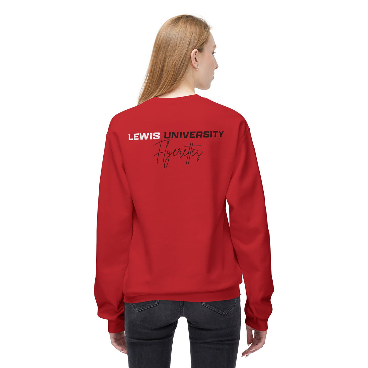 Lewis University Flyerettes Crewneck Sweatshirt — Women's Collegiate Dance Team Pullover