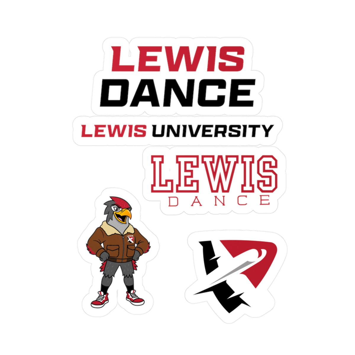 Lewis University Dance Sticker Pack