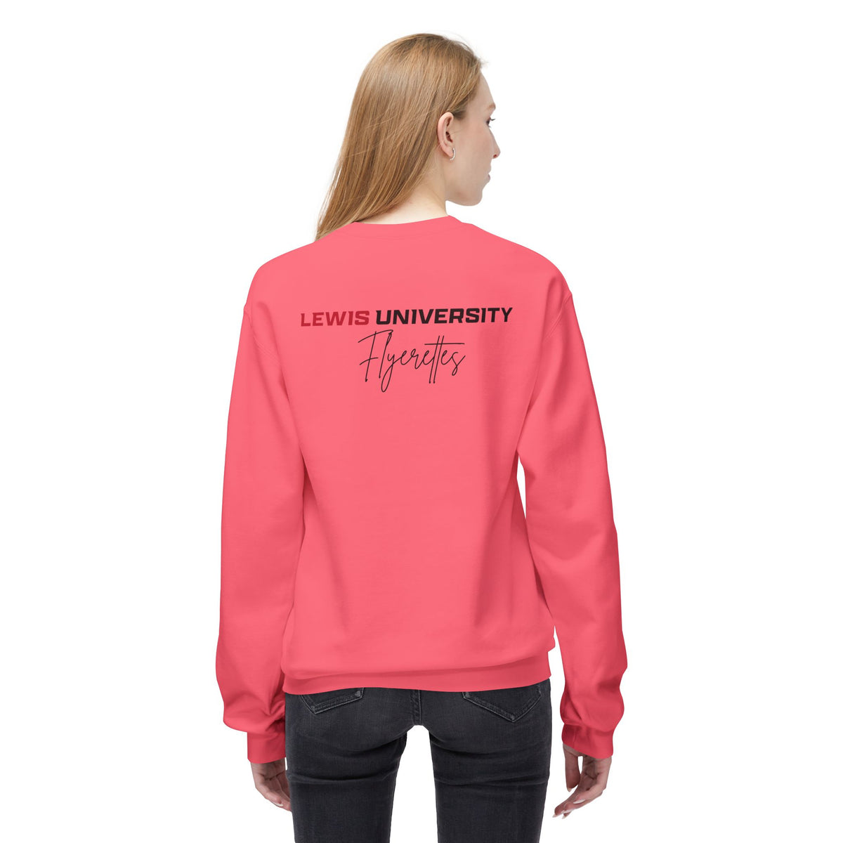 Lewis University Flyerettes Crewneck Sweatshirt — Women's Collegiate Dance Team Pullover