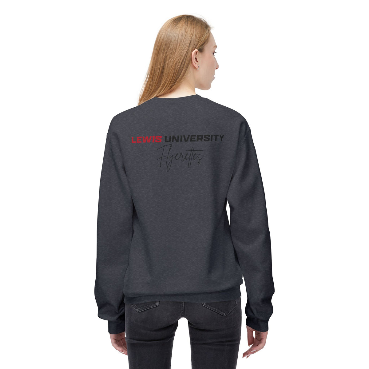 Lewis University Flyerettes Crewneck Sweatshirt — Women's Collegiate Dance Team Pullover