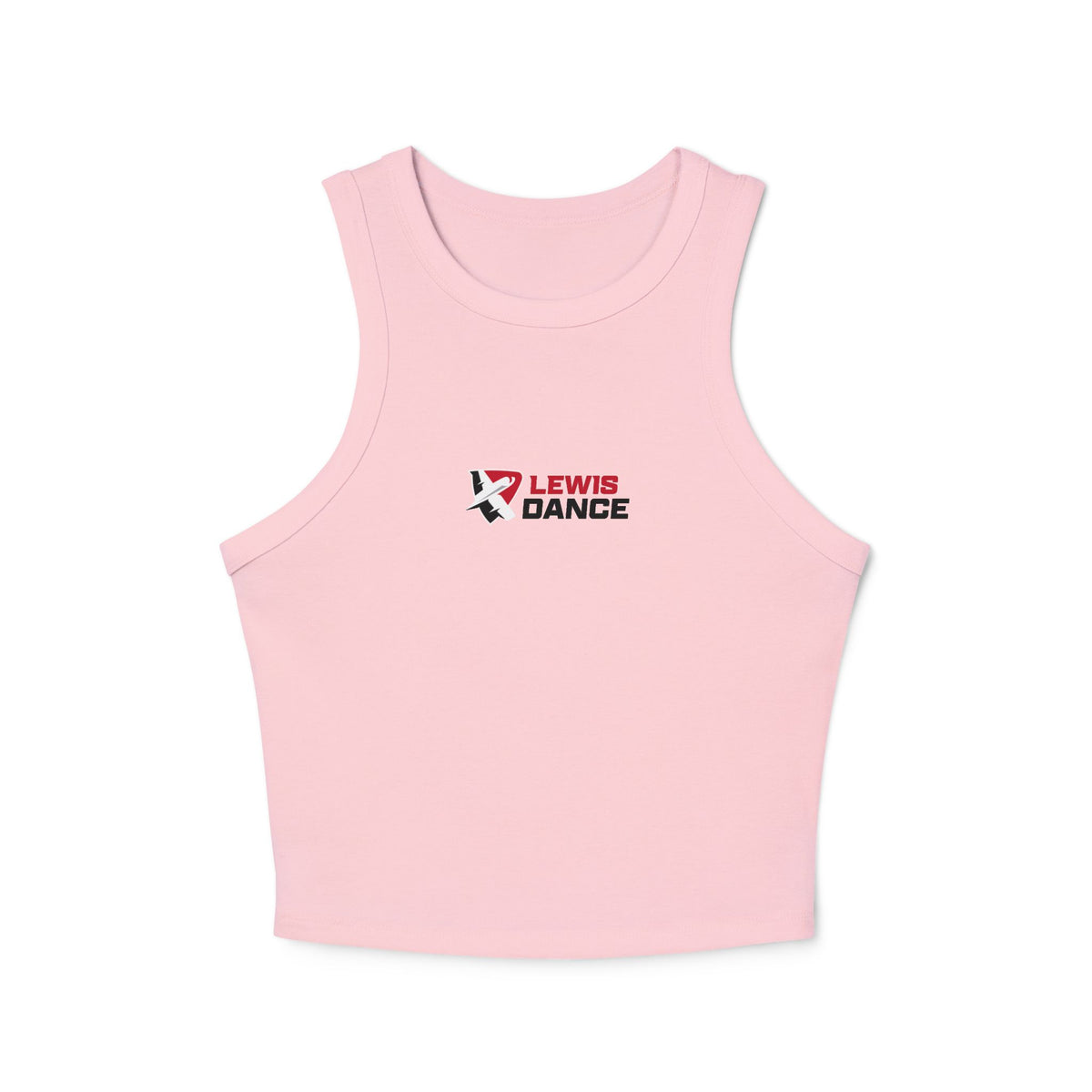 Flyerettes Script Logo Racer Tank Top | Lewis Dance Performance Crop Tank