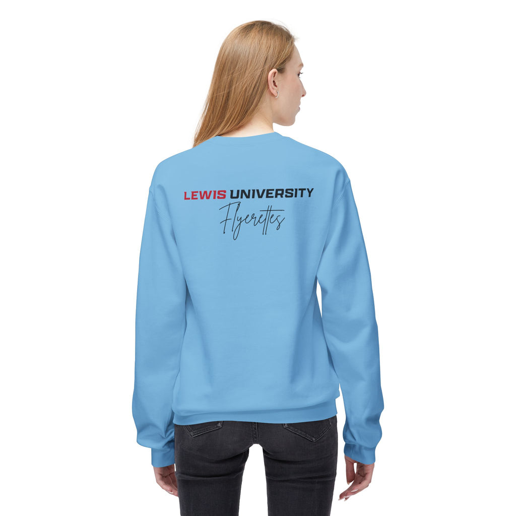 Lewis University Flyerettes Crewneck Sweatshirt — Women's Collegiate Dance Team Pullover