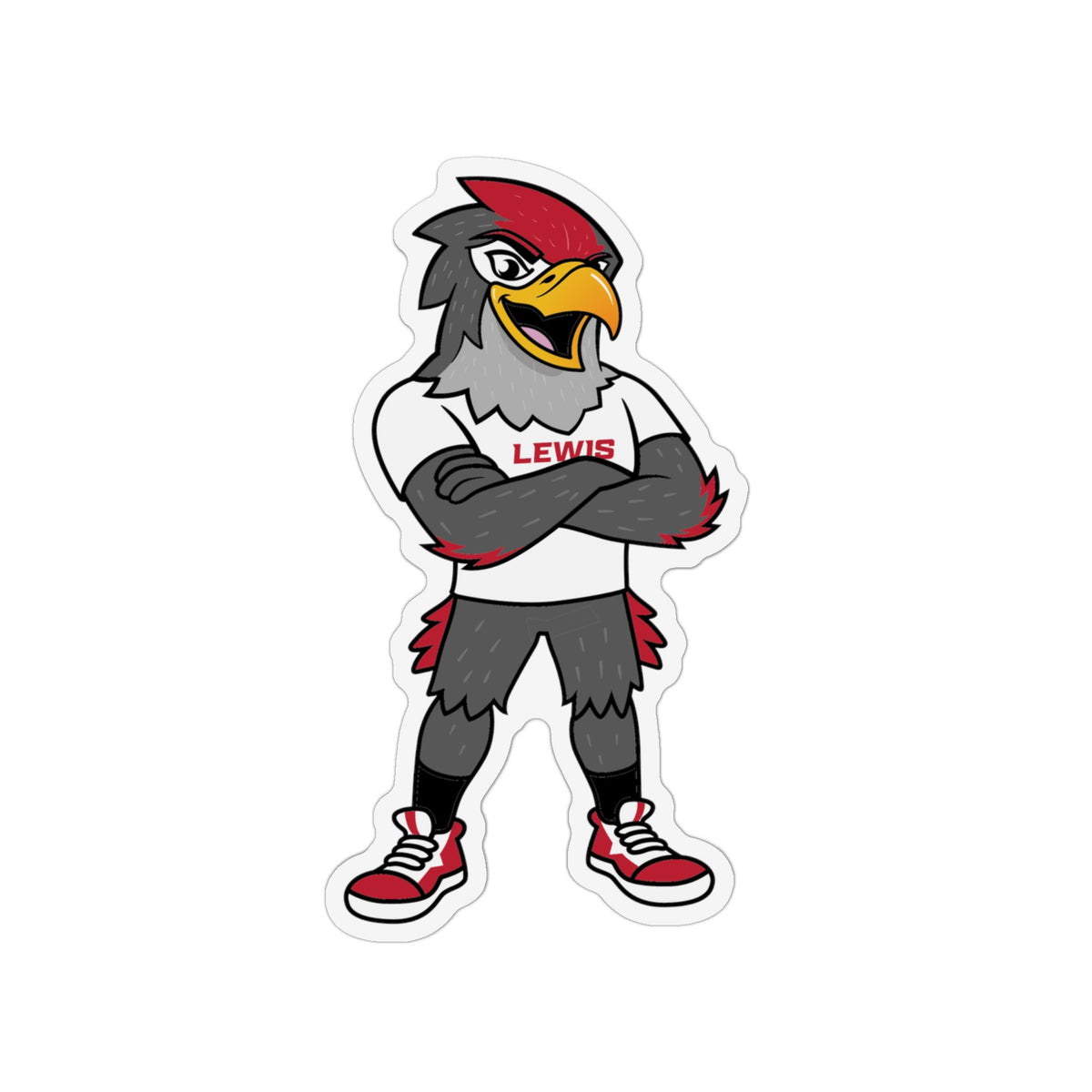 Personalized Lewis School Eagle Refrigerator Magnet
