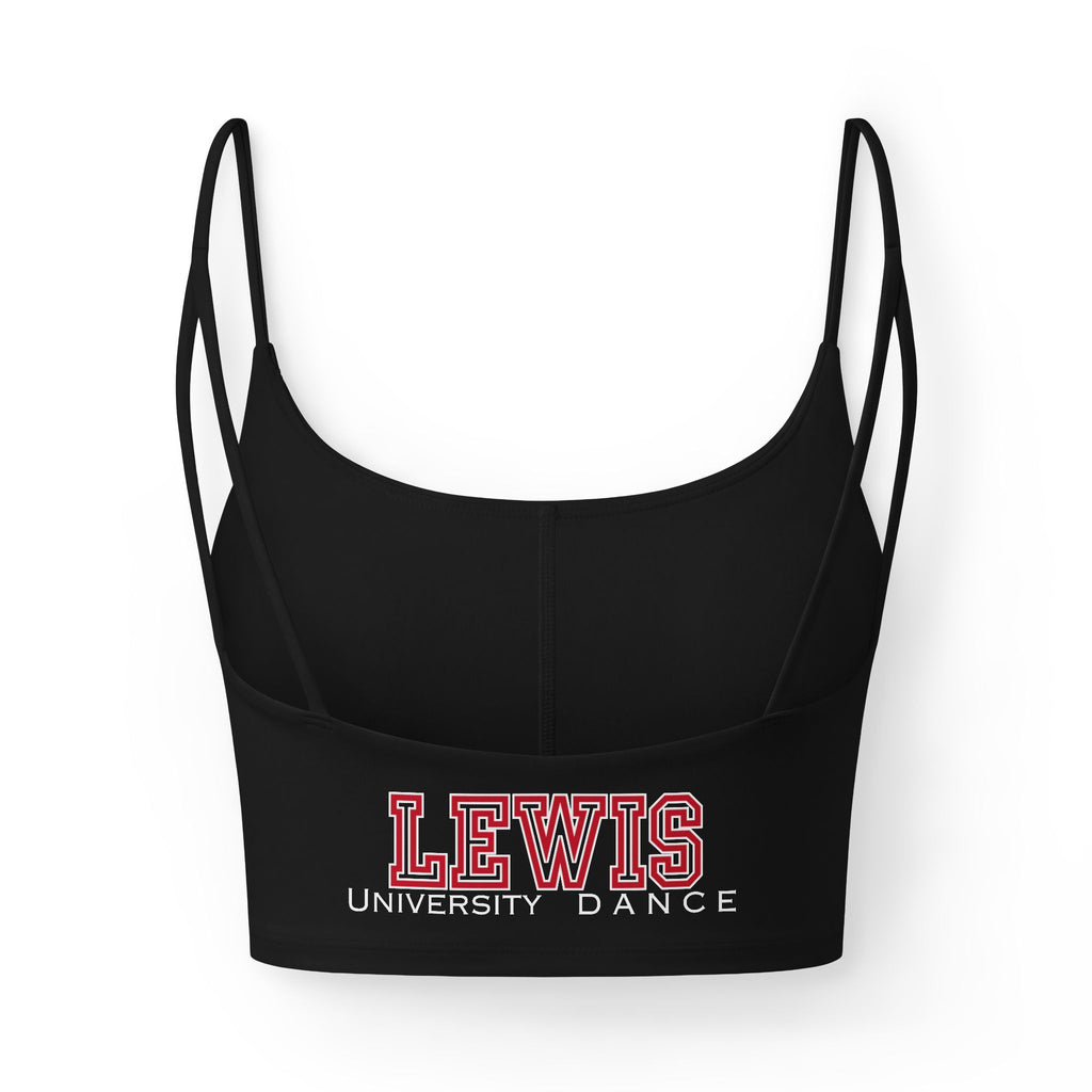 Lewis University Dance Strappy Performance Crop Tank – Women's Studio & Spirit Top