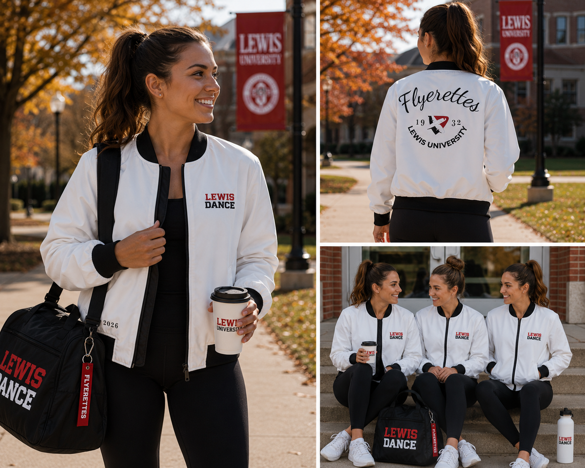 Lewis University Flyerettes Bomber Jacket