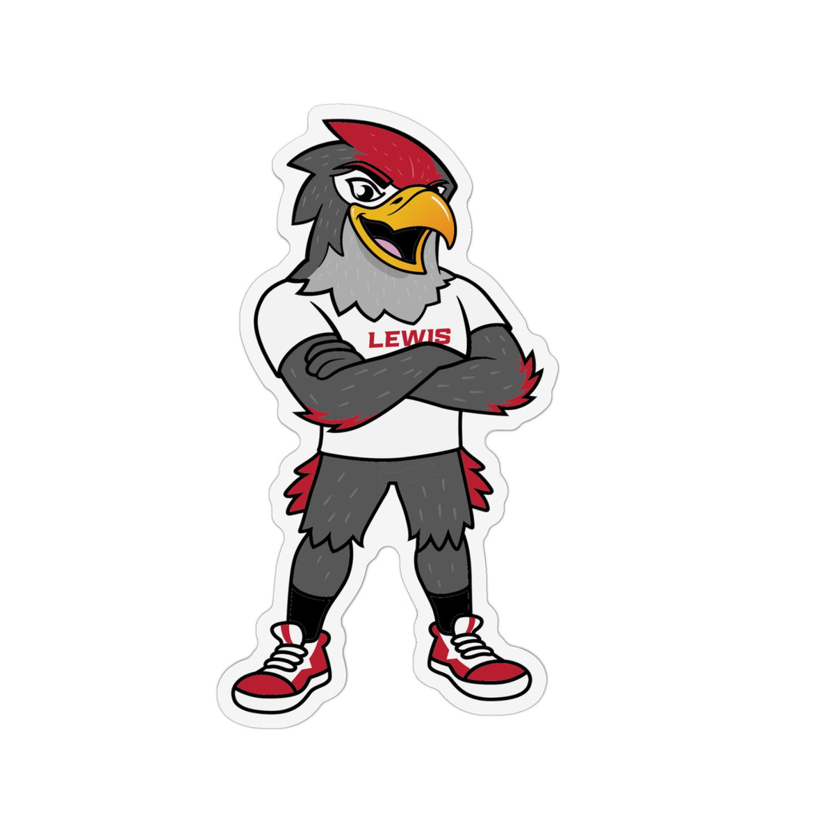 Personalized Lewis School Eagle Refrigerator Magnet