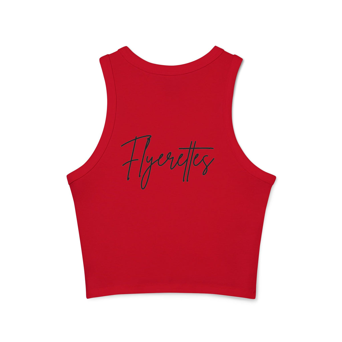 Flyerettes Script Logo Racer Tank Top | Lewis Dance Performance Crop Tank