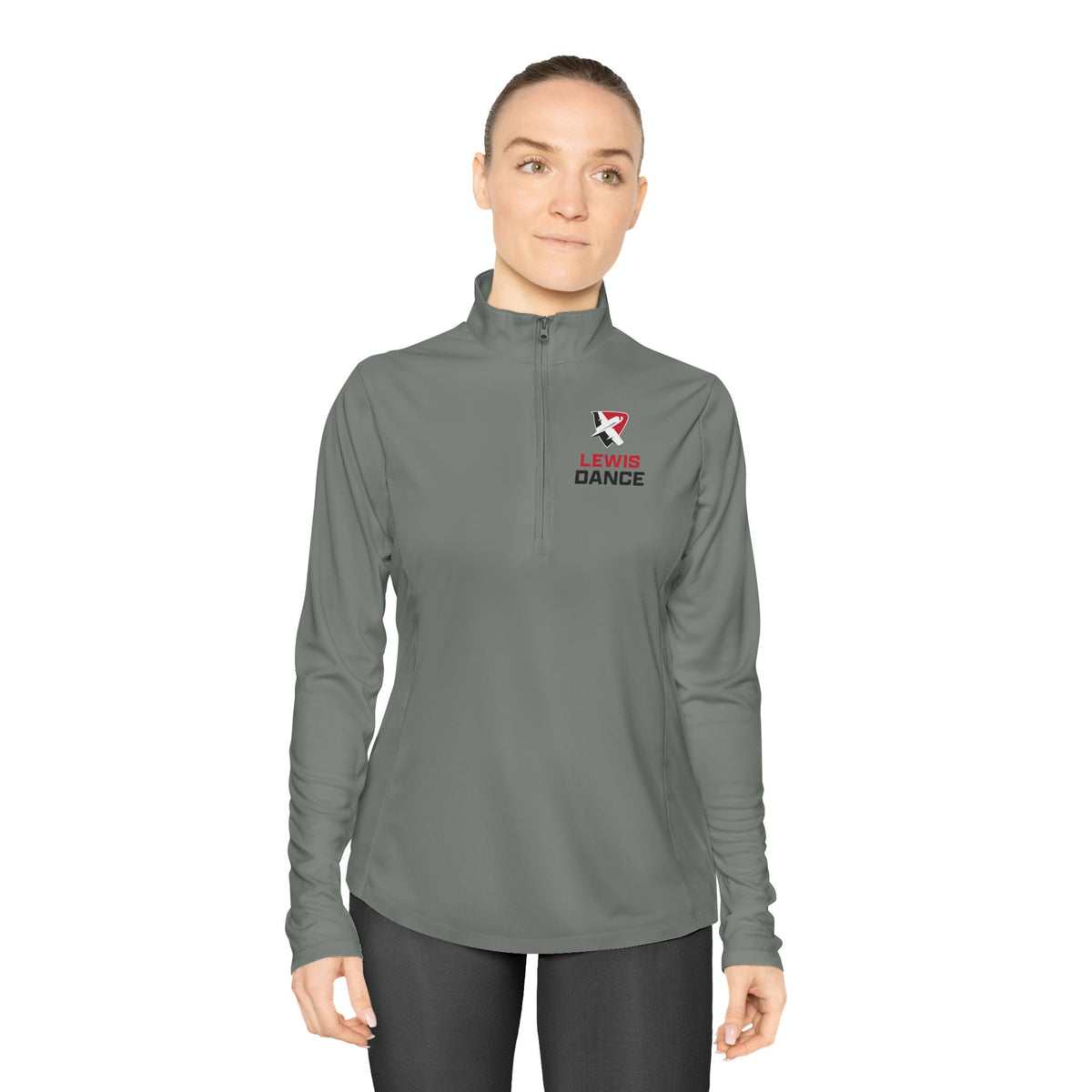Lewis Dance Women's Quarter-Zip Performance Pullover | Lightweight Team Warm-Up Jacket