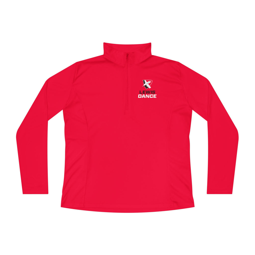 Lewis Dance Women's Quarter-Zip Performance Pullover | Lightweight Team Warm-Up Jacket
