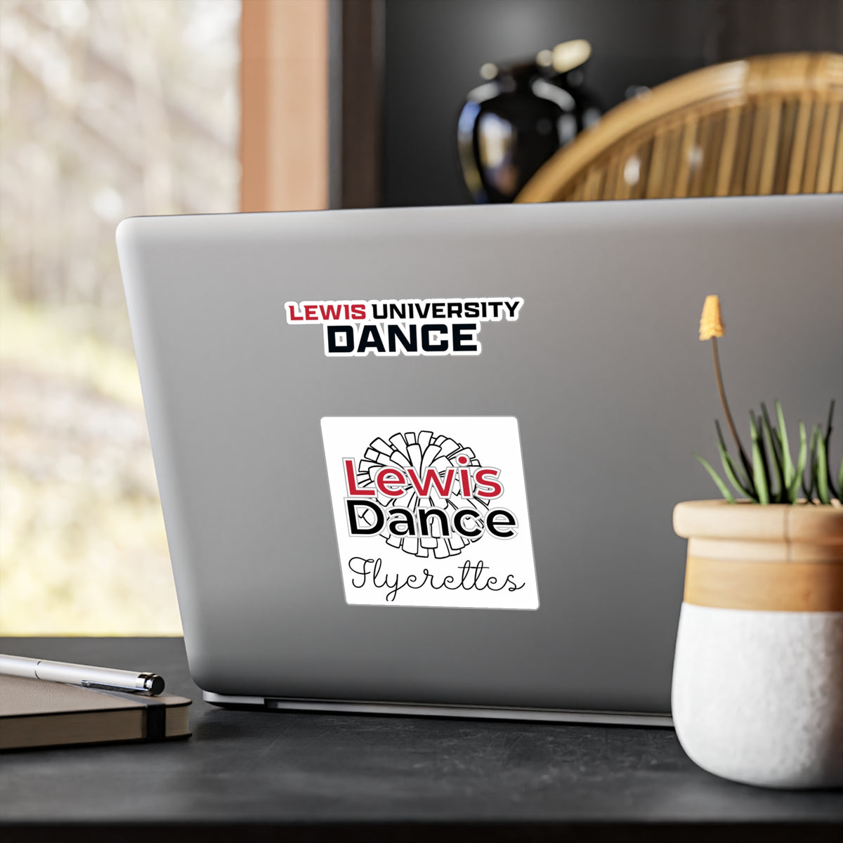 Lewis University Dance stickers Kiss-Cut Vinyl Decals | Flyerettes logo