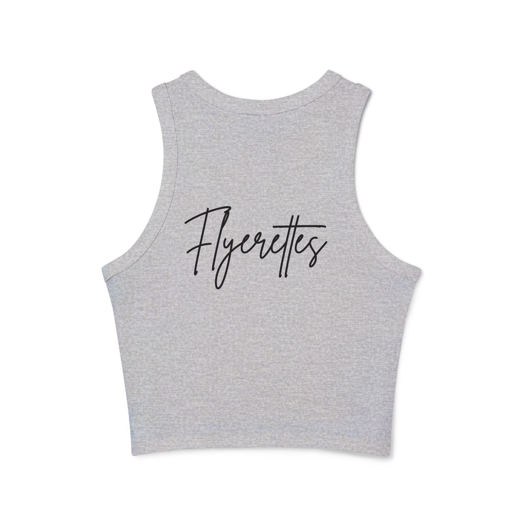 Flyerettes Script Logo Racer Tank Top | Lewis Dance Performance Crop Tank