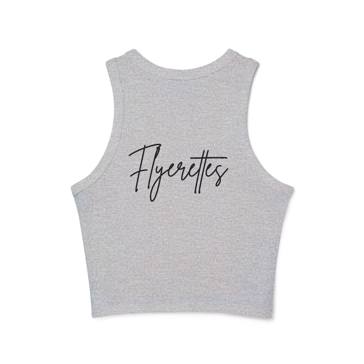 Flyerettes Script Logo Racer Tank Top | Lewis Dance Performance Crop Tank