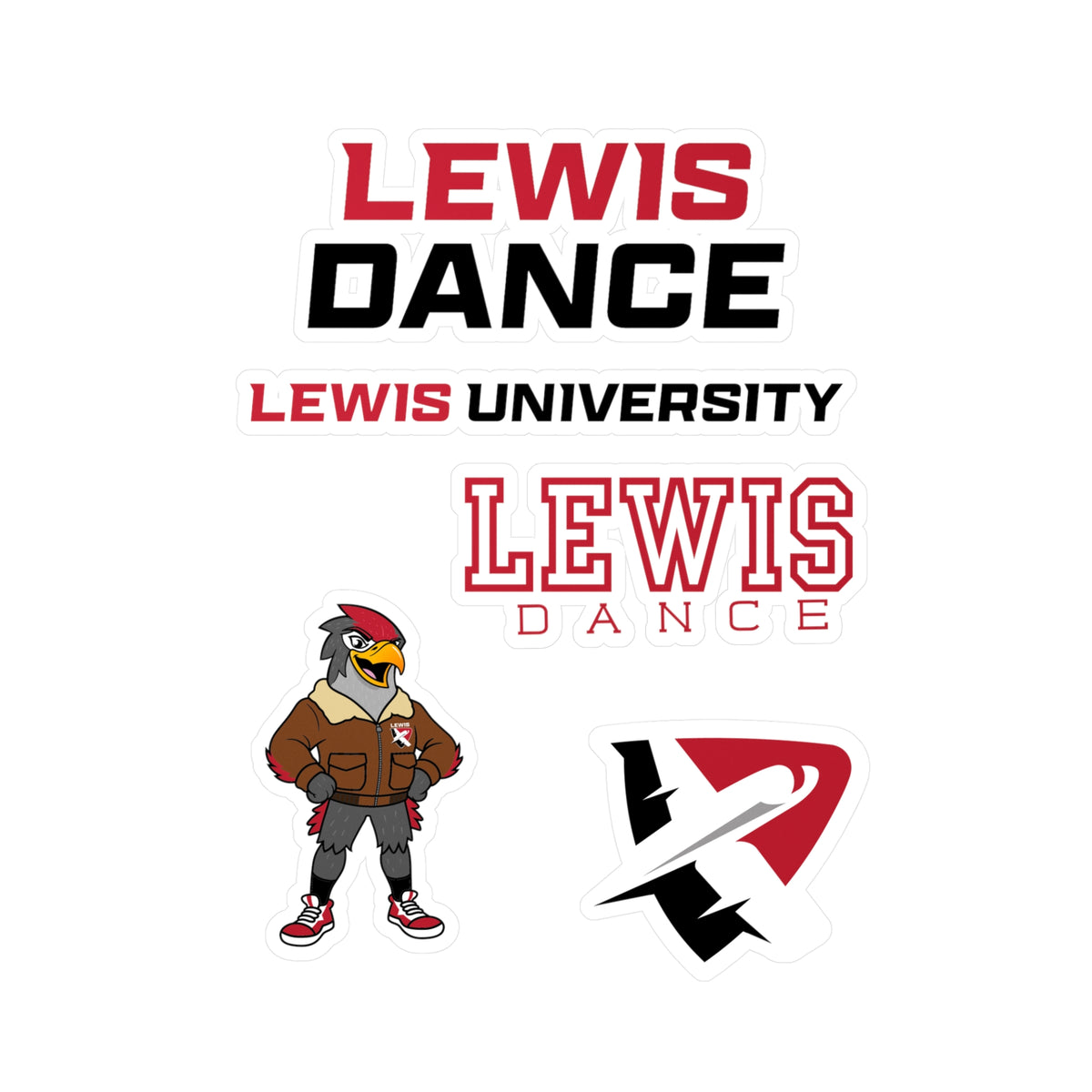 Lewis University Dance Sticker Pack