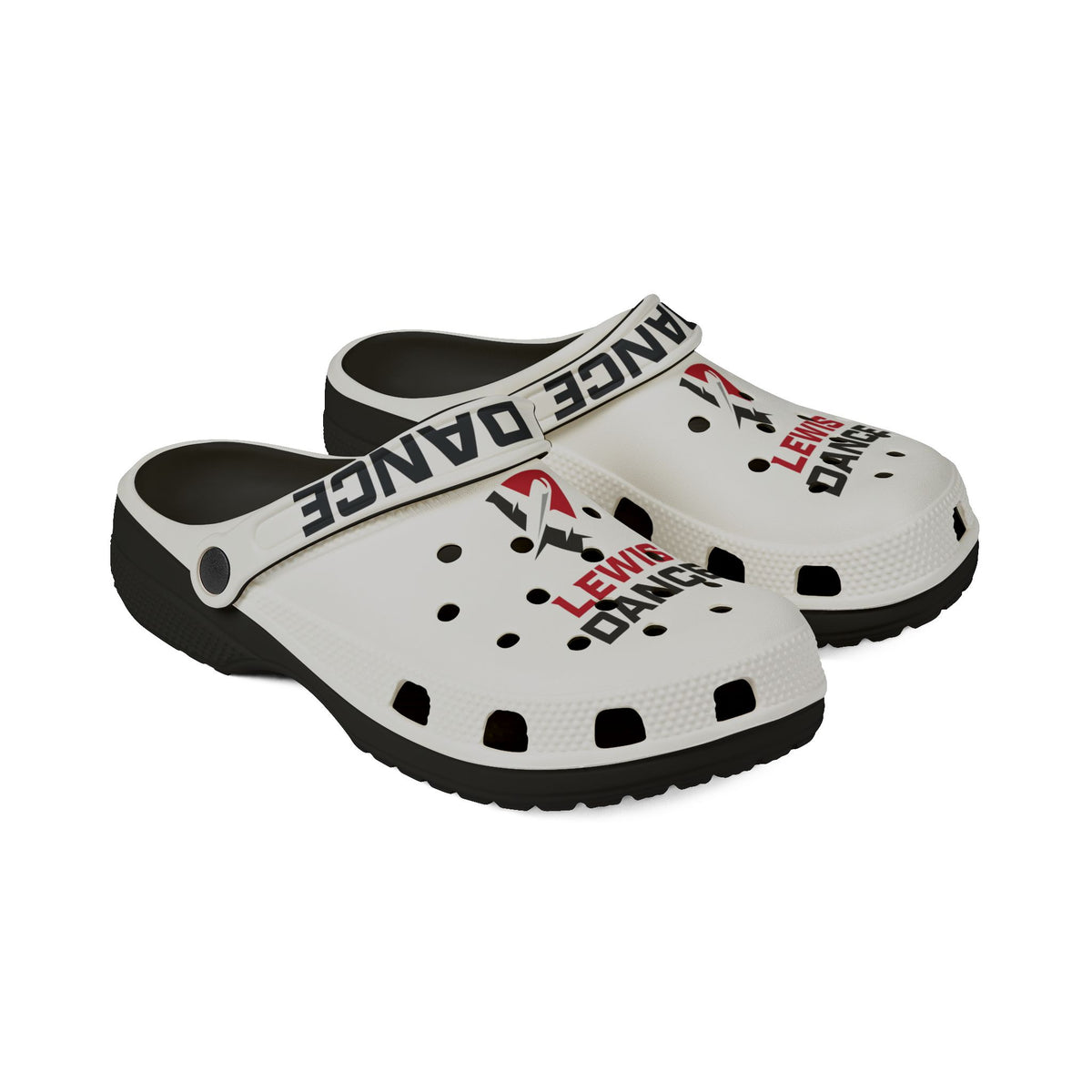 Clogs — "Lewis Dance" Printed Foam Slip-Ons