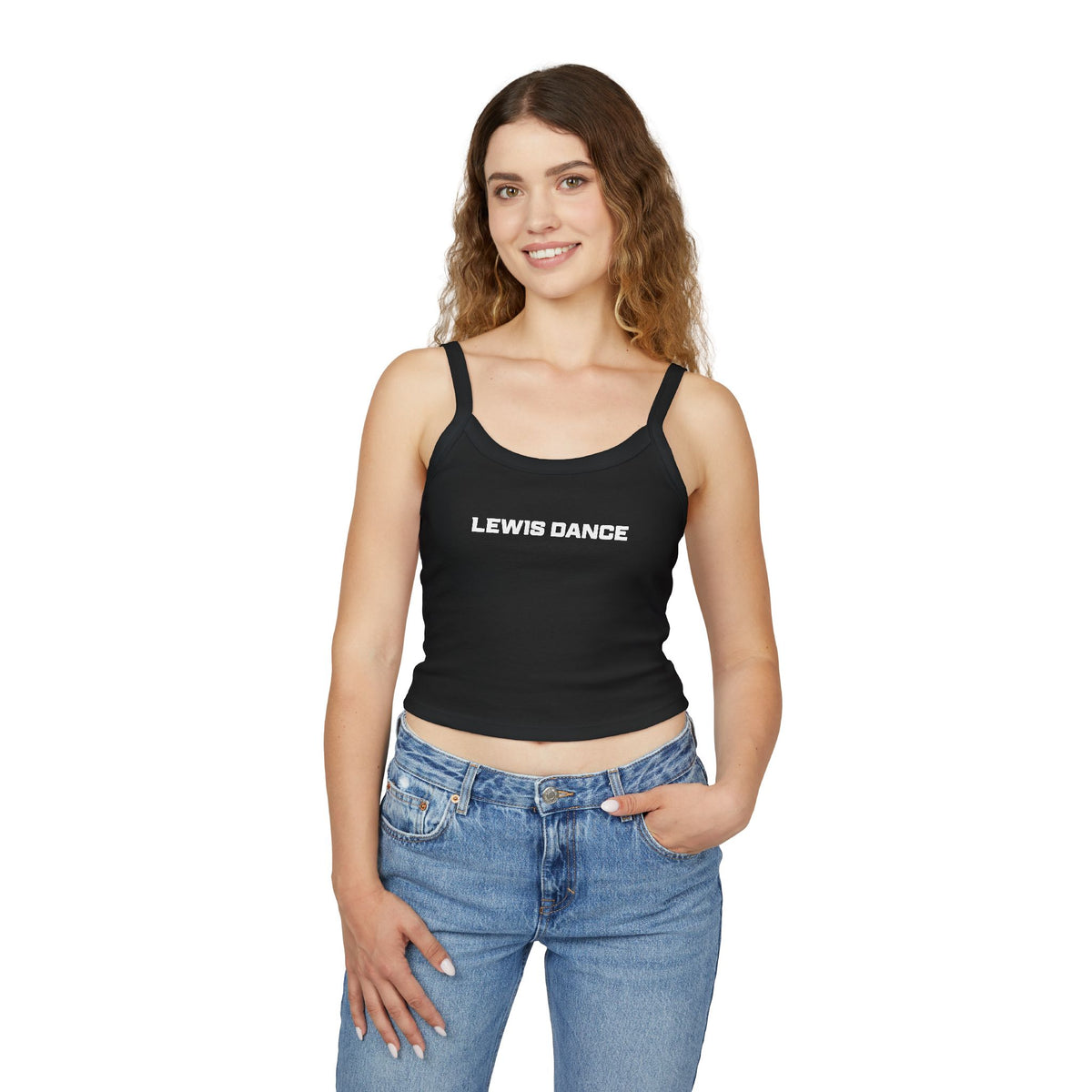 Lewis Dance Women's Cropped Spaghetti Strap Tank — Performance Practice Top