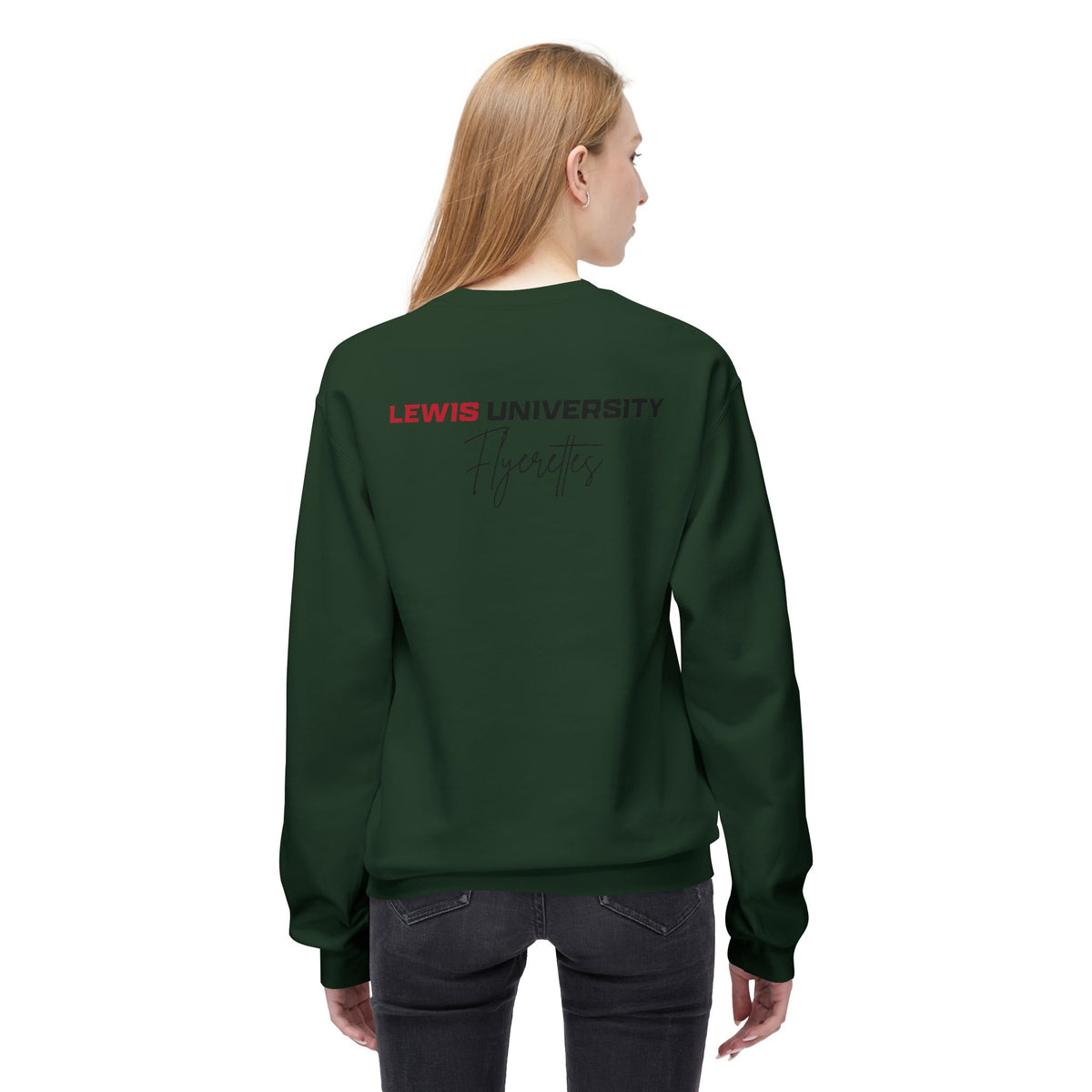 Lewis University Flyerettes Crewneck Sweatshirt — Women's Collegiate Dance Team Pullover