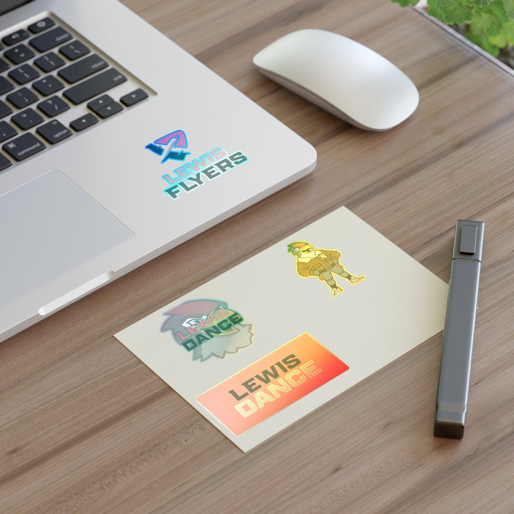 Lewis Dance & Flyers Sticker Sheet — School Spirit Logo Sticker Set