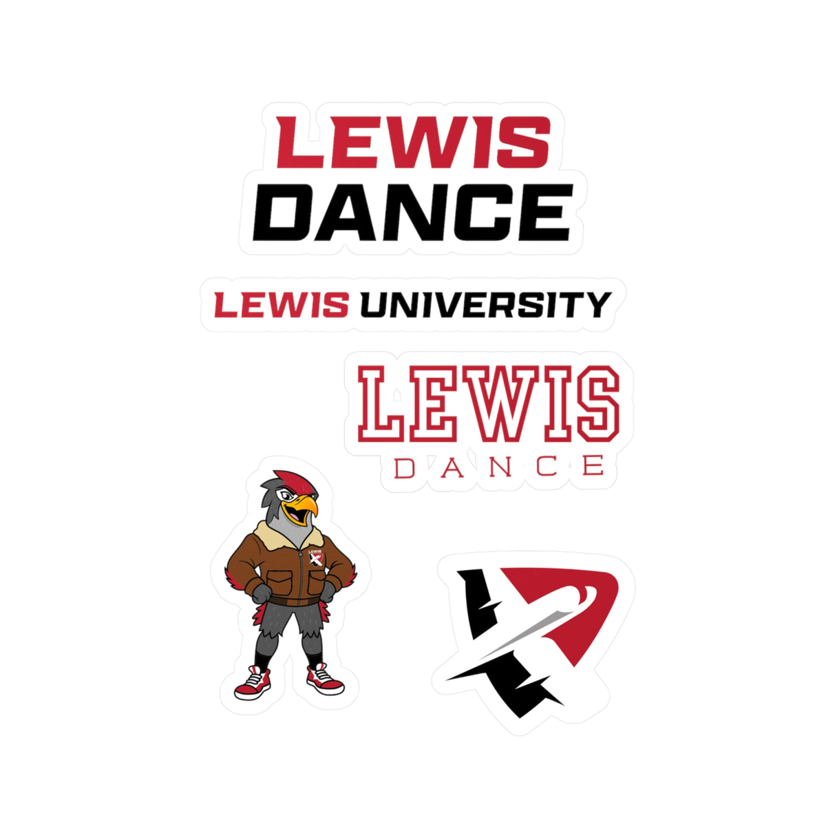 Lewis University Dance Sticker Pack