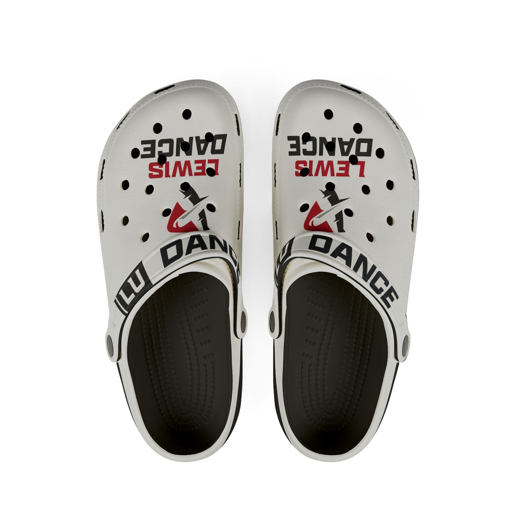 Clogs — "Lewis Dance" Printed Foam Slip-Ons