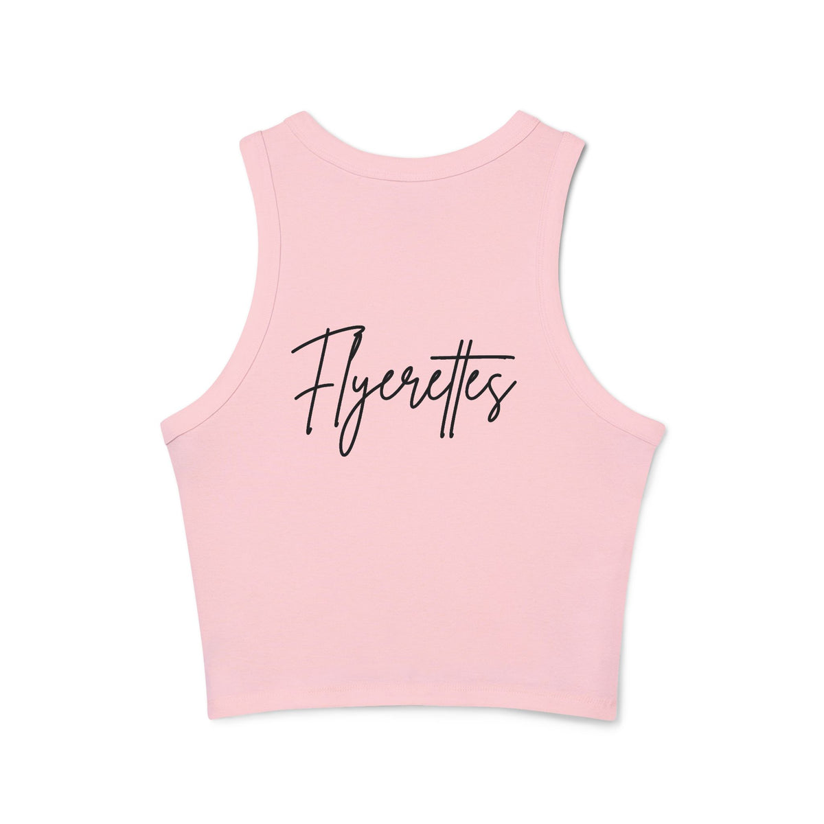 Flyerettes Script Logo Racer Tank Top | Lewis Dance Performance Crop Tank
