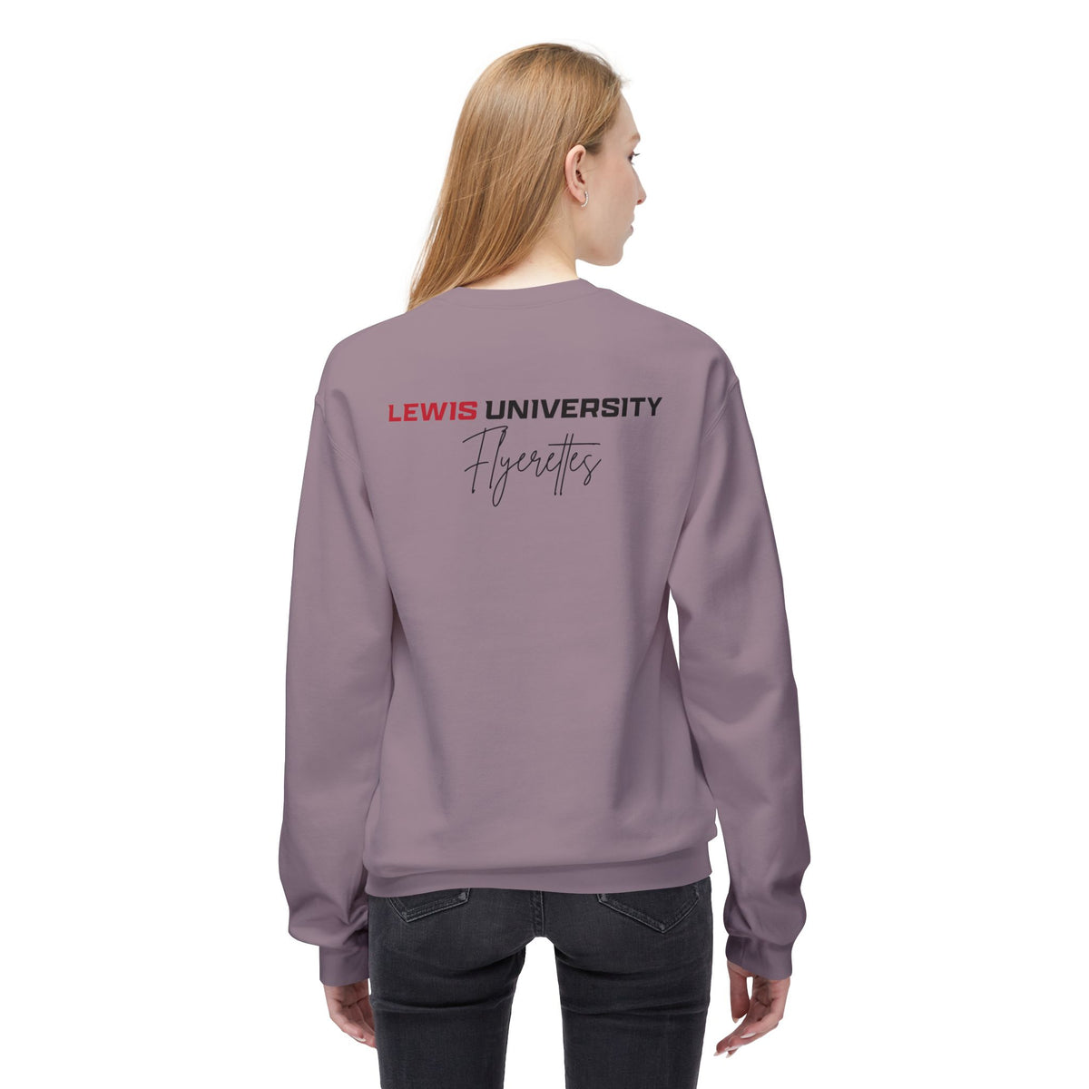 Lewis University Flyerettes Crewneck Sweatshirt — Women's Collegiate Dance Team Pullover