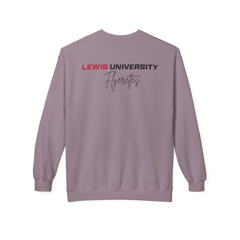Lewis University Flyerettes Crewneck Sweatshirt — Women's Collegiate Dance Team Pullover