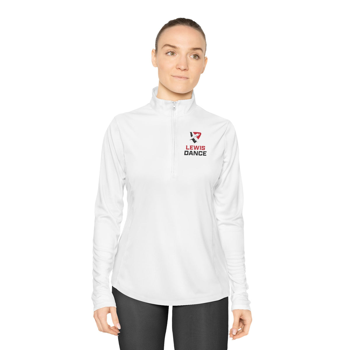 Lewis Dance Women's Quarter-Zip Performance Pullover | Lightweight Team Warm-Up Jacket
