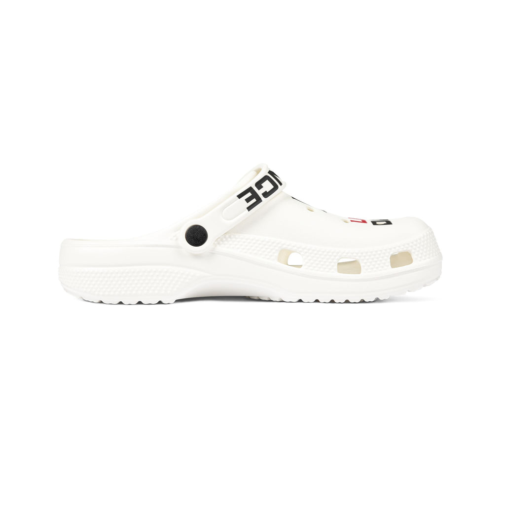 Clogs — "Lewis Dance" Printed Foam Slip-Ons
